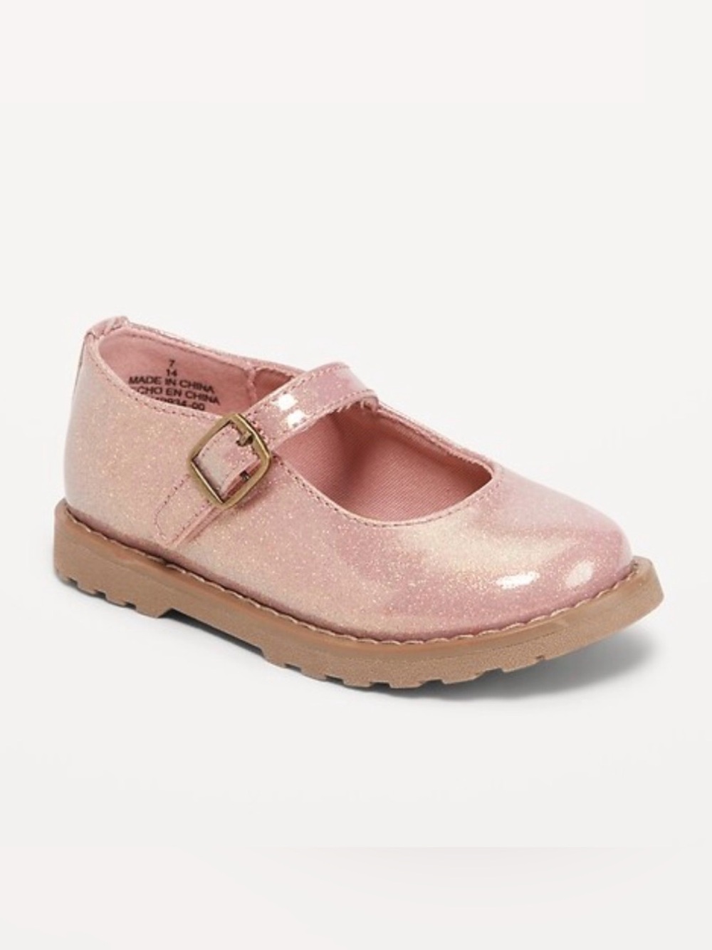 Old Navy Pink Glitter Mary Jane Shoes